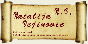 Natalija Vejinović vizit kartica
